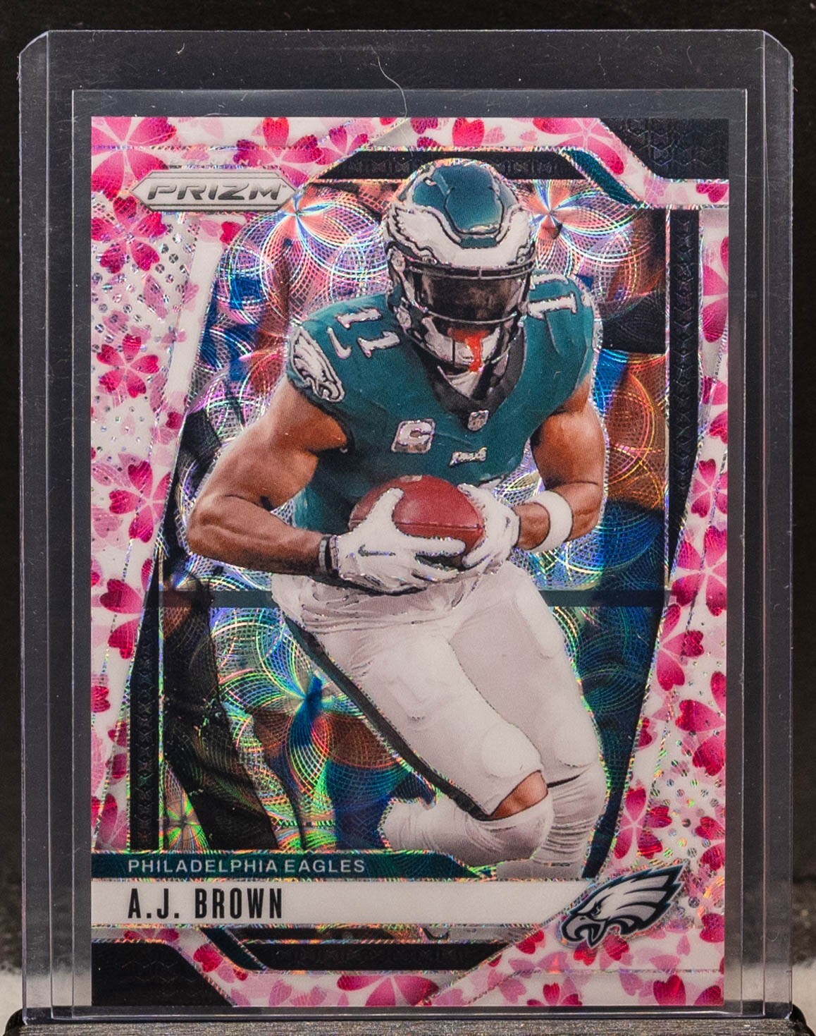 A.J. Brown 2024 Panini Prizm Cherry Blossom Choice Prizm 1/15 Eagles