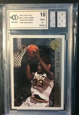 1992 Classic Gold Shaquille O'neal Rare Error With Piece of Game Used Shorts RC