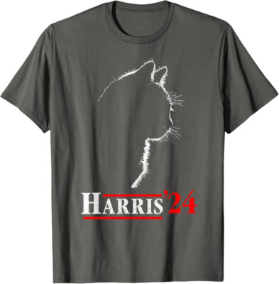 Cat Ladies Kamala Harris 2024 Comma La For The People, 47 I am Speaking T Shirt