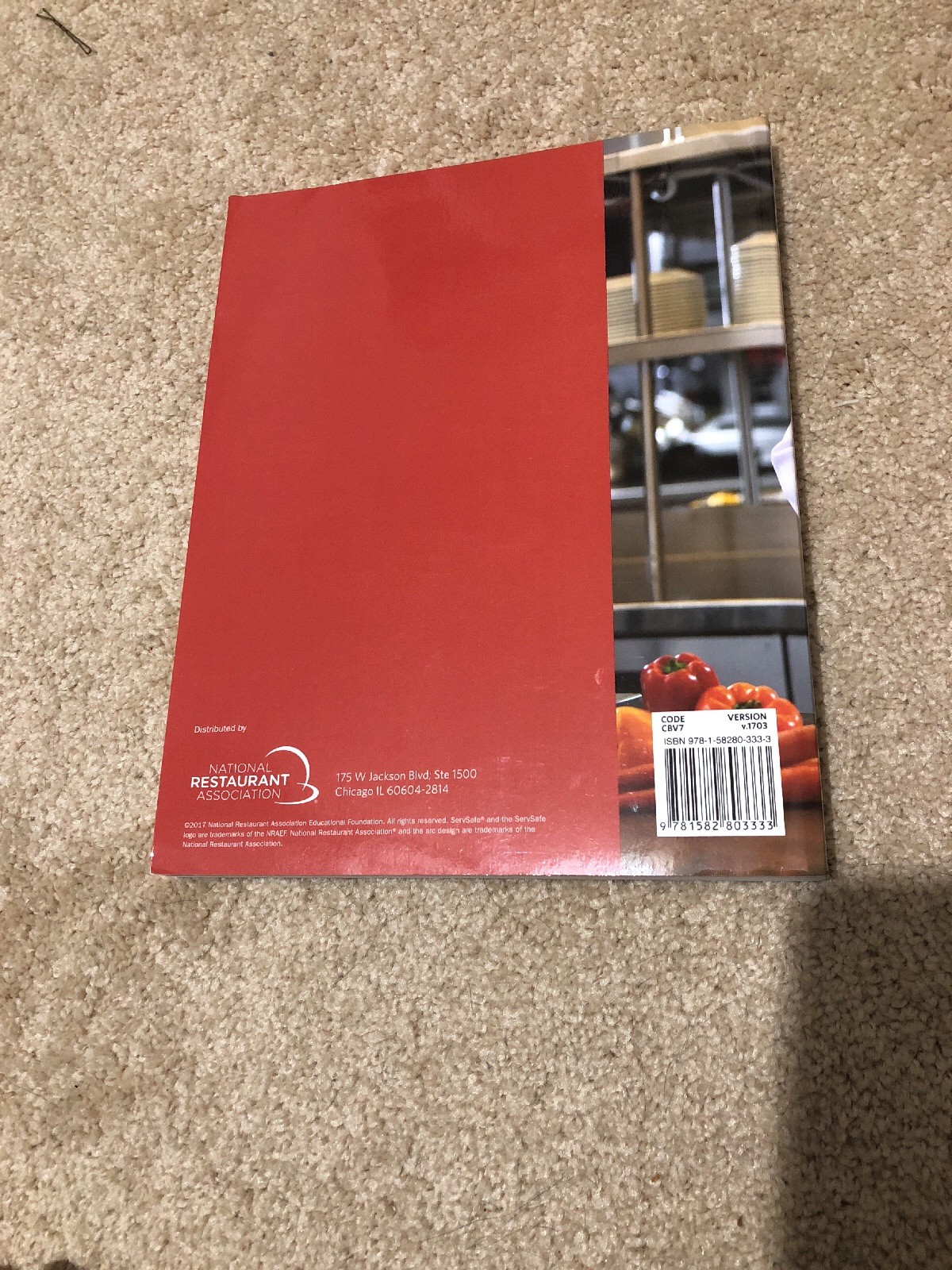 ServSafe Coursebook by National Restaurant National Restaurant Associatio  (2017, Trade Paperback) for sale online | eBay