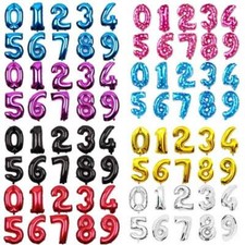 16" inch Number Foil Balloons Air Baloons Wedding Birthday Party Ballons
