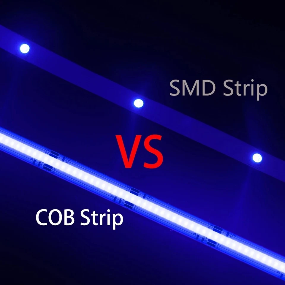 DC 24V COB LED Strip 840Leds/m Flexible FOB RGB Led Light Controller Adapter 5m - Image 4 of 4