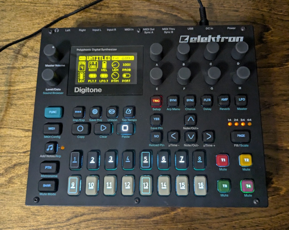Elektron Digitone シンセサイザー 箱+有料プリセット8種付き Elektron Digitone 8-voice Digital Synth w/ sequencer and PSU