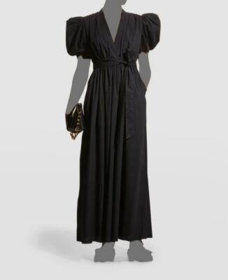 black puff sleeve ruched dress Camila Puff Sleeves Ruched Mini Dress
