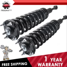 New Black Steel Shock Struts Fit 07-20 Toyota Tundra 4WD Front Complete Assembly