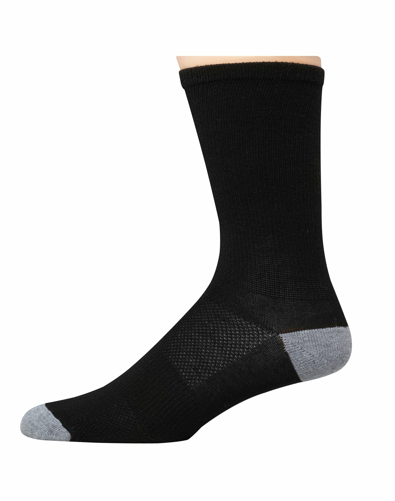 Hanes Crew Socks 12Pack Men's FreshIQ XTemp Arch support Cool Comfort