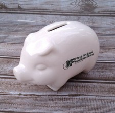 Vintage First Federal Savings Bank Of Virginia Ceramic Piggy Bank Made In USA!