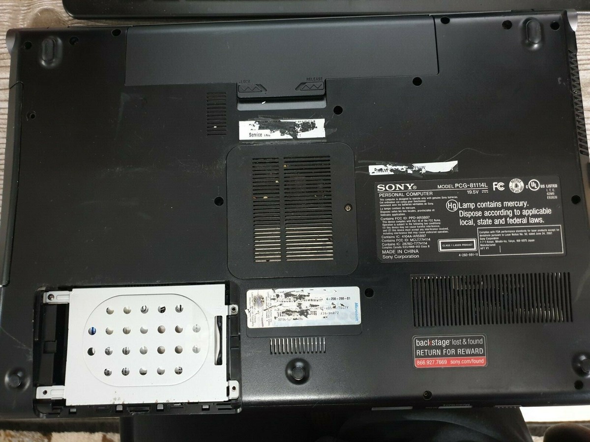 Sony VAIO INTEL CORE I7-Q740 1.73 GHz 16.4IN 500GB 8GB Ram Win10
