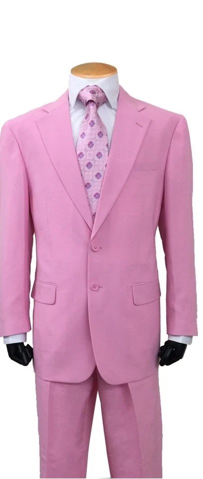 Новые мужские 2Pc однобортный основной костюм две кнопки 7 цветов 38R ~ 56L - Изображение 2 из 4