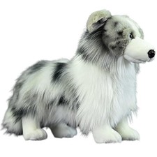Border Collie Plush 11.4'' Soft Realistic Stuffed Animal - Great Gift for Dog