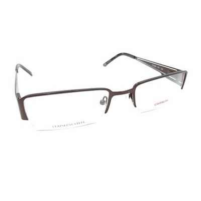 Carrera Safilo NEW CA7564 1P7 Satin Brown Half Rim Eyeglasses Frames 52-19 140