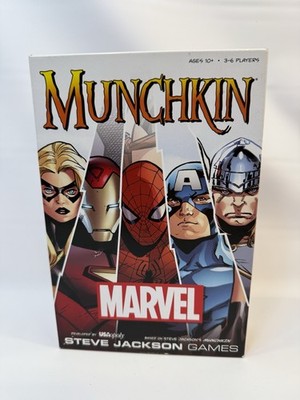 Munchkin Marvel Edition Card Game By Steve Jackson Games: Complete