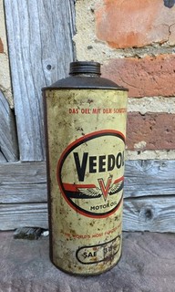 Veedol Motor Oil Öldose Blechdose Dekoration Werkstatt Alt