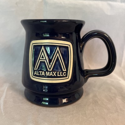 Deneen Pottery Hand Thrown Coffee Mug Blue Glazed Cup Alta Max LLC Made In USA