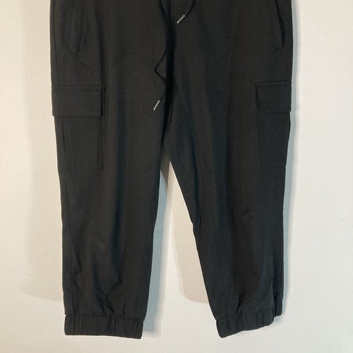 Kyodan Women’s Black Cargo Jogger Pants Size M Elastic Waist Drawstring 32in - Picture 3 of 9