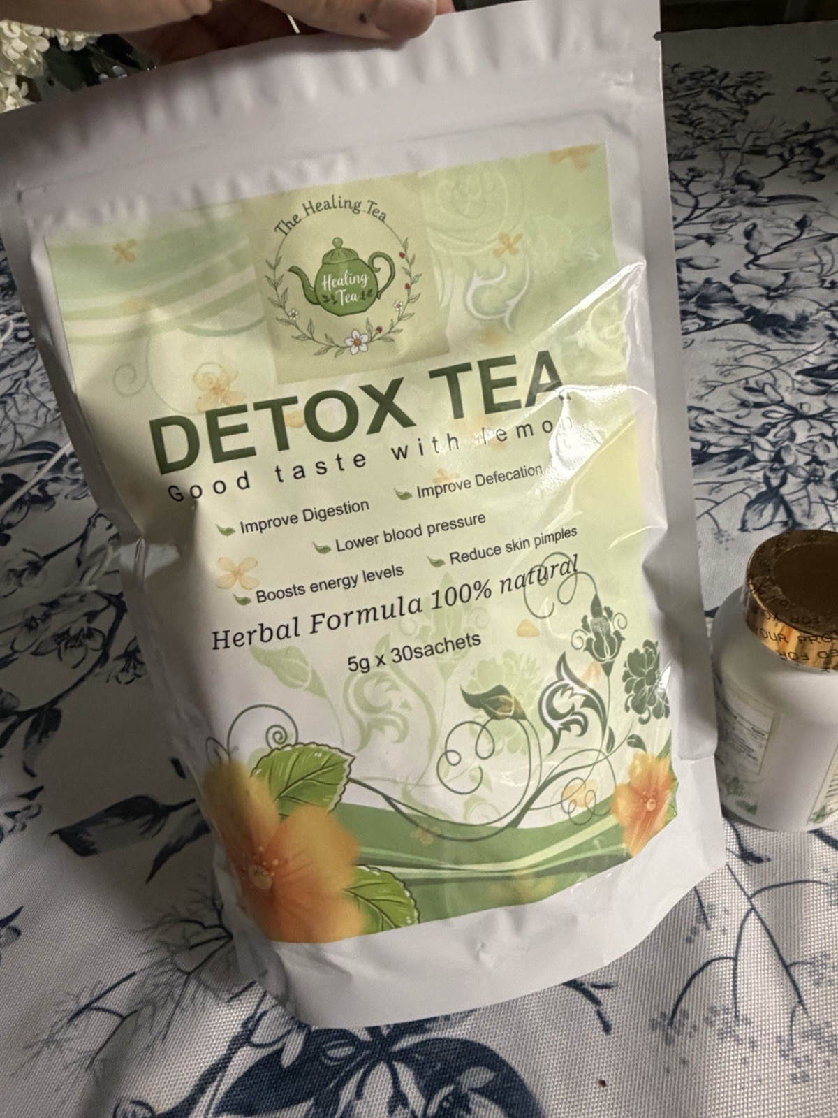 Detox Tea 30 Sachets & Detox Tablets 60 Pills All Natural