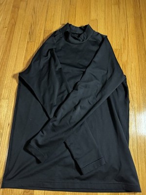 Reebok Men s Large Cold Weather Compression Shirt Black Long Sleeve Athletic