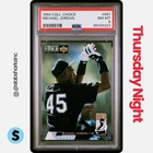 1994 UPPER DECK COLLECTOR'S CHOICE #661 MICHAEL JORDAN PSA 8