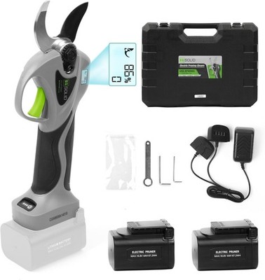 Digital Display Pruning Shear 1.2 Inch Max with 2 Lithium