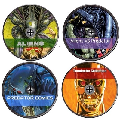 4 ARCHIVAL DVD ROMS COMICS Aliens Terminator Predator and Aliens vs Predator  