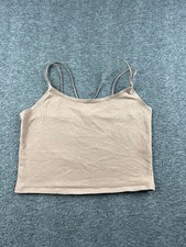 Abercrombie  Fitch Women's Beige Spaghetti Strap Tank Top Size Small
