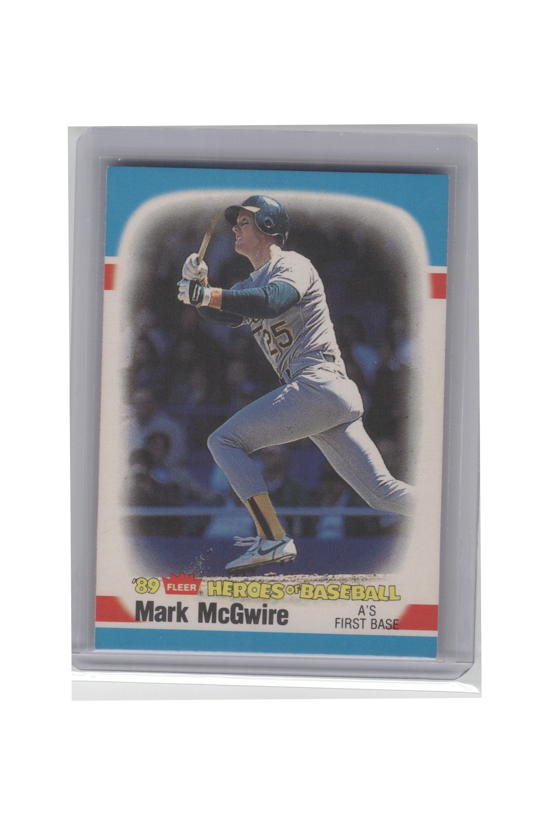 1989 Fleer Heroes of Baseball #28 Mark McGwire B10R3C106