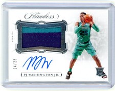 2019-20 Panini Flawless PJ Washington Jr. Horizontal Patch Autographs RC #/25