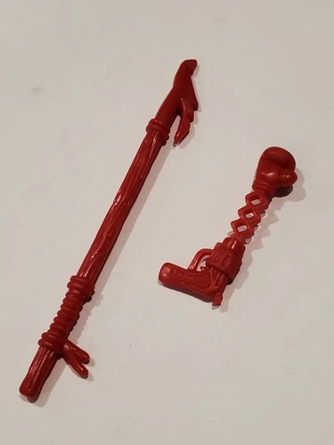TMNT weapons lot 1988 Red spear and gun Playmates Toys vintage