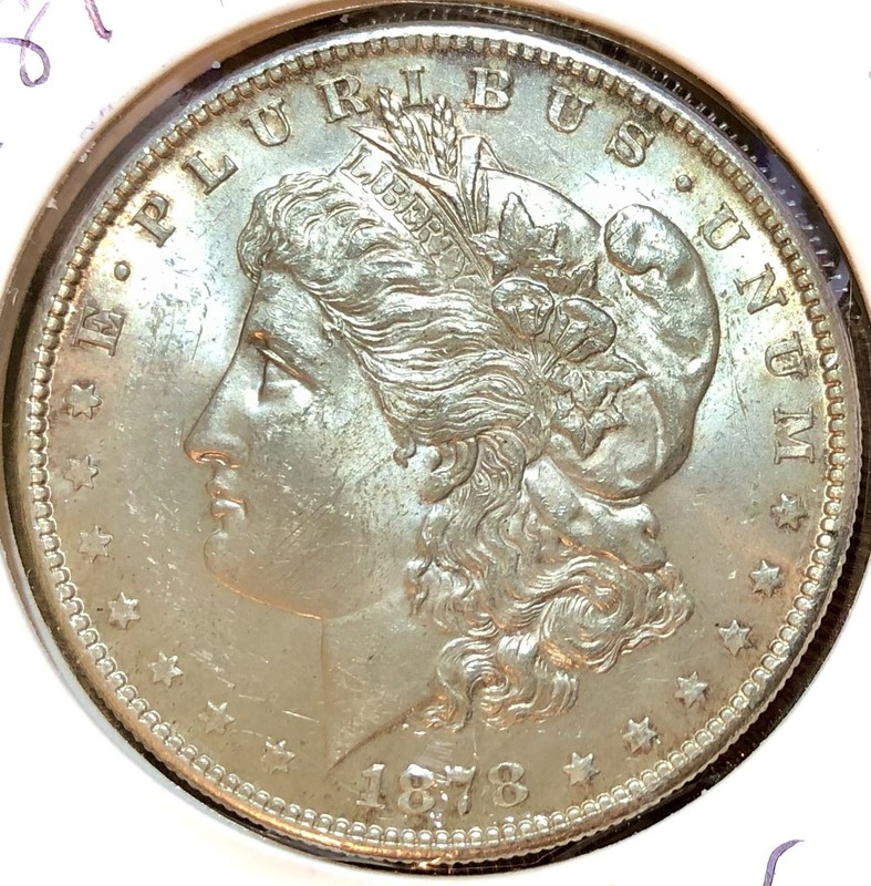 1878-S $1 Morgan Silver Dollar Coin ~  BU