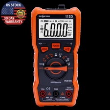 RM113D NCV Digital Multimeter 6000 Counts Auto Ranging AC/DC Voltage Meter Flash