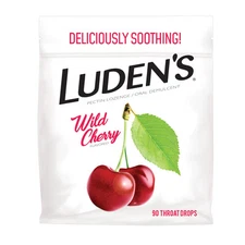 Ludens Deliciously Soothing Throat Drops Wild Cherry Flavor 90 Count EXP 9/30/25