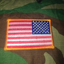 Army Abzeichen Patch Flagge Flag Reverse original guter Zustand neuwertig