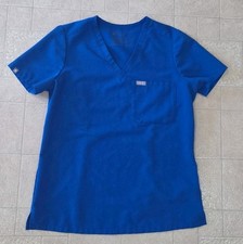 FIGS Technical Collection Catarina One-Pocket Scrub Top In Royal Blue Size Small