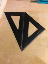 COPPIA SQUADRE IN ALLUMINIO NERO  VITTORIO MARTINI