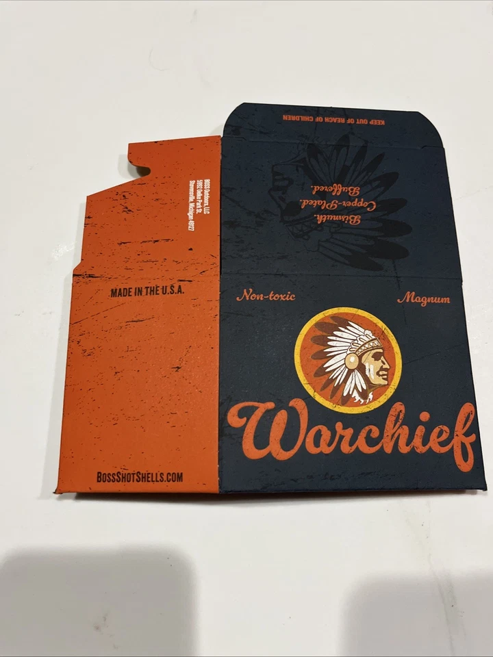 Munição de espingarda BOSS WARCHIEF SHOTSHELL CAIXA VAZIA - Imagem 3 de 4