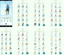 Pokémon Acc Go - Lvl45 - 12 Shiny - 7 Legendary