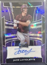 2025 Leaf Metal Jace LaViolette Purple Cracked Ice Autograph SSP Card /8