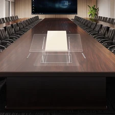 Acrylic Tabletop Podium Clear Podium Stand for Wedding, Classroom, Conference