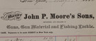 1883 John P. Moore's Sons Billhead Colt's Arms Co Fishing Tackle Trout Flies — photo 4