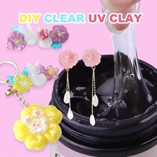 Resin Clay 100g Clear UV Non-Sticky DIY Creative 3D Sculpting