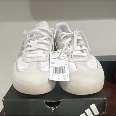 Adidas Barreda Decode Women s White Gray Canvas Suede Sneakers Size 8.5 JI2321