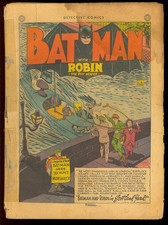 Detective Comics #110 Coverless o/w Complete Golden Age Batman DC Comic 1948