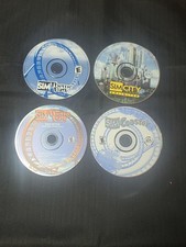 Lot of 4 Sim PC Games - Sim City 3000, Theme Park Gold, Sim Coaster DISCS ONLY 