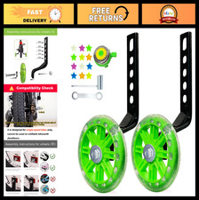 Training Wheels for Kids - Flash Mute Bicycle Support for 12-20 Inch Bikes