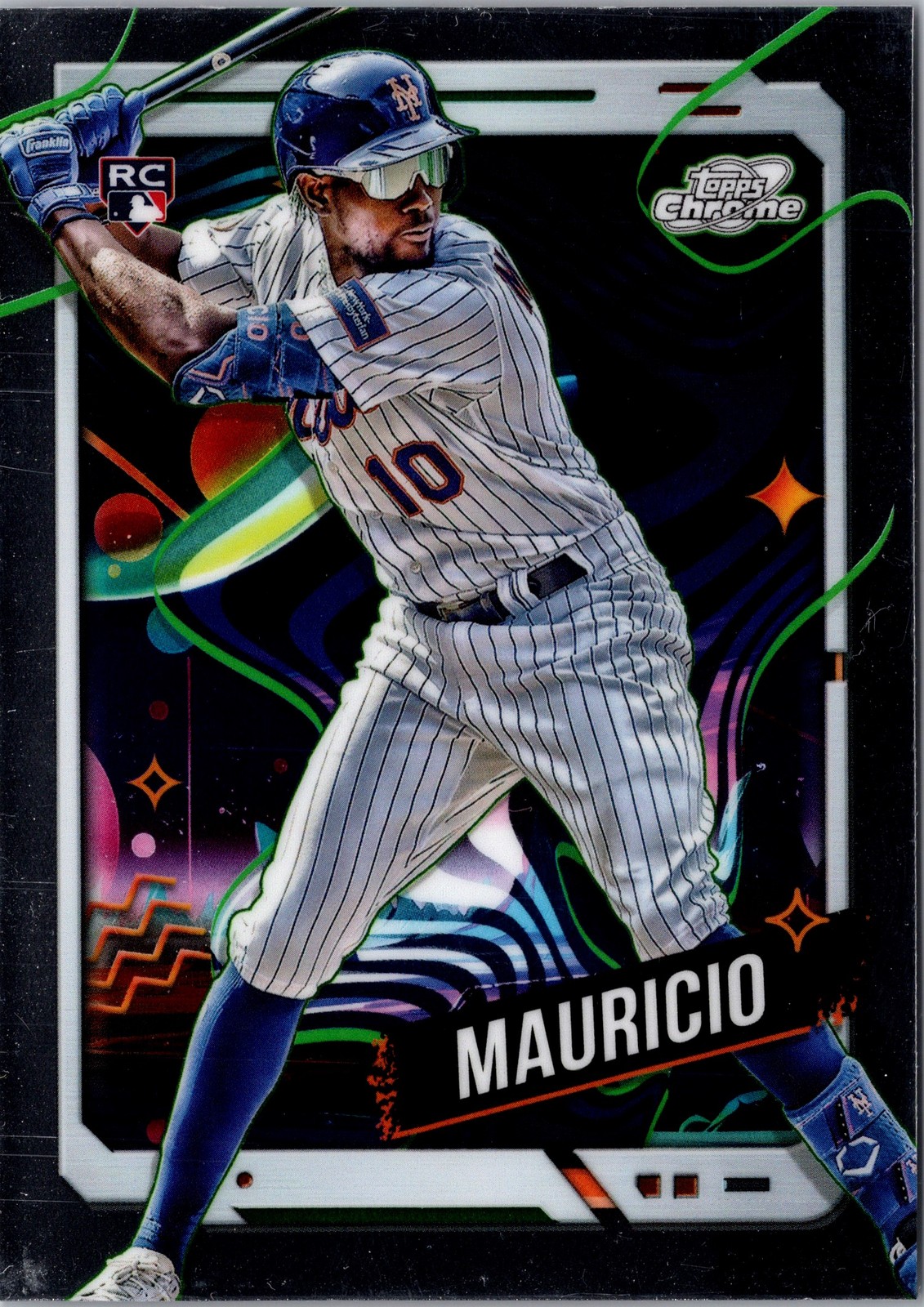2024 Topps Chrome Cosmic #10 Ronny Mauricio New York Mets Rookie