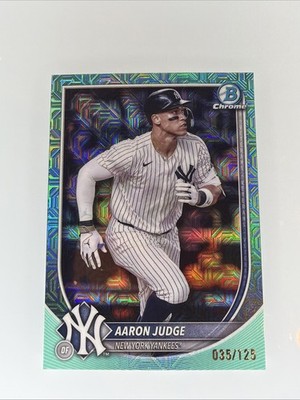 2025 BOWMAN CHROME AARON JUDGE TEAL GEOMETRIC #99 035/125