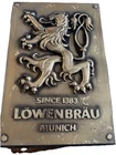 Vintage Lowenbrau Munich 3D Lion Bar Sign Since 1383 Beer Wall Plaque