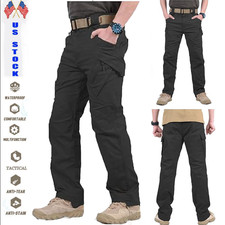 Men's Work Pants Tactcal Combat Pants Outdoor Tactical Waterproof Trousers New