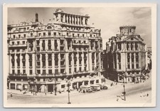 Postcard RPPC Romania Bucharest Central Bus Station c1957 66M