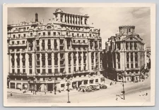 Postcard RPPC Romania Bucharest Central Bus Station c1957 66M